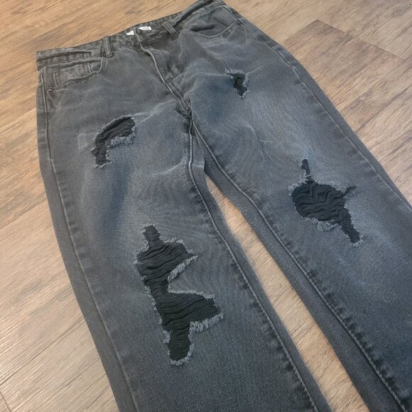 Dex Womens Distressed Black Denim Jeans Size 25 - GUC - Picture 5 of 7